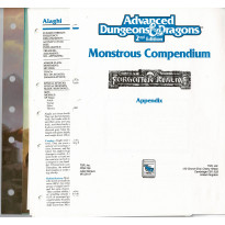 Forgotten Realms - Monstrous Compendium Appendix (jdr AD&D 2 en VO)