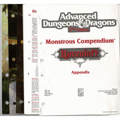 Ravenloft - Monstrous Compendium Appendix 1 (jdr AD&D 2 en VO) 003