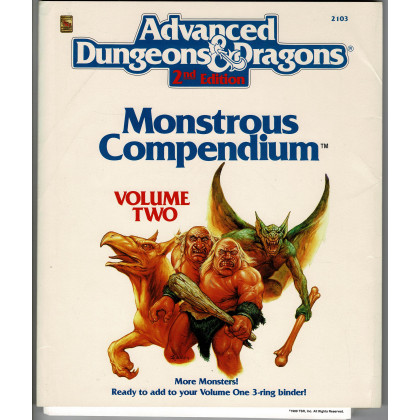 Monstrous Compendium - Volume Two (jdr AD&D 2 Forgotten Realms en VO) 001