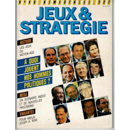 Jeux & Stratégie N° 22 (La revue des jeux de stratégie) 001
