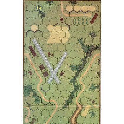 Squad Leader - Mapboard N° 14 (wargame Advanced Squad Leader d'Avalon Hill ) 001