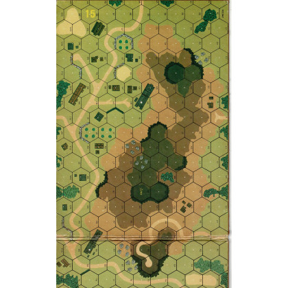 Squad Leader - Mapboard N° 15 (wargame Advanced Squad Leader d'Avalon Hill ) 001