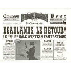 Crimson Post N° 1 - Kit d'introduction (jdr Deadlands L'Ouest Etrange en VF)