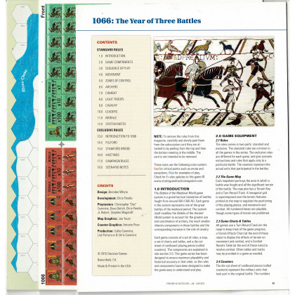 Strategy & Tactics N° 293 - 1066 The Year of Three Battles (Wargame seul en VO) 001