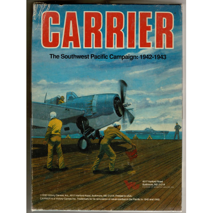 Carrier - The Southwest Pacific Campaign 1942-1943 (wargame solitaire de Victory Games en VO) 001