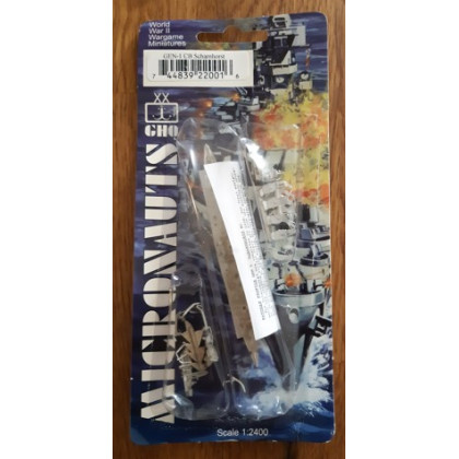 GHQ Micronauts 1:2400 - CB Scharnhorst (blister figurine navire WWII) 001