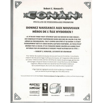 Conan - Bloc de Feuilles de Personnages Premium (jdr 2d20 de Fun Forge en VF)