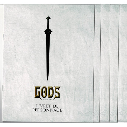 GODS - Lot de 5 livrets de Personnage (jdr d'Arkhane Asylum en VF) 001