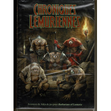 Chroniques Lémuriennes - Ecran, carte Lémurie et livre (jdr Barbarians of Lemuria Mythic en VF)