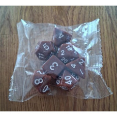 Set de 7 dés opaques de jeux de rôles (accessoire de jdr)