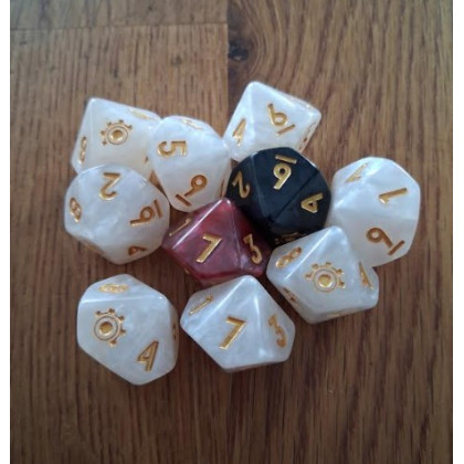 GODS - Set de 10 dés à 10 faces (accessoires de jdr d'Arkhane Asylum Publishing) 001