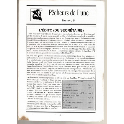 Pêcheurs de Lune N° 5 - Fanzine pour Hurlements (fanzine de La Guilde des Veneurs en VF) 001