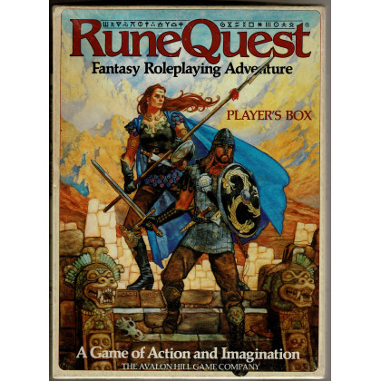 Runequest Fantasy RolePlaying Adventure - Player's Box (boîte jdr d'Avalon Hill en VO) 001