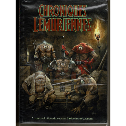 Chroniques Lémuriennes - Ecran, carte Lémurie et livre (jdr Barbarians of Lemuria Mythic en VF) N005
