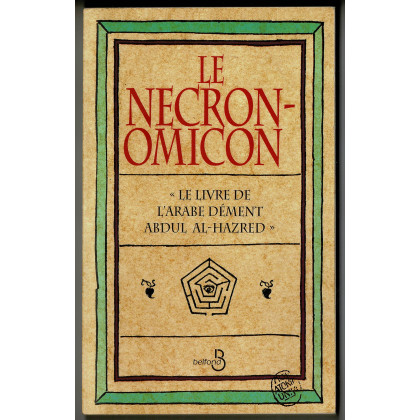 Le Nécronomicon - H.P. Lovecraft (livre des éditions Belfond en VF) 001