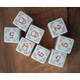 Capitaine Vaudou - Set de 8 Dés spéciaux (accessoires de jdr) 001