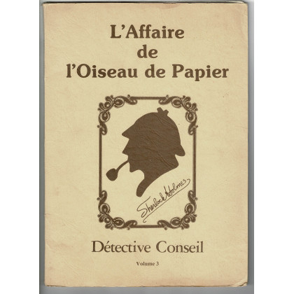 Détective Conseil Volume 3 - L'Affaire de l'Oiseau de Papier (jeu d'enquêtes de Jeux Descartes en VF) 001