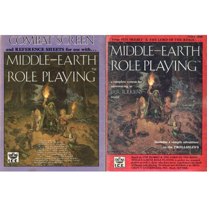 Lot Middle Earth RPG - Livret règles et Ecran (jdr MERP en VO) 001