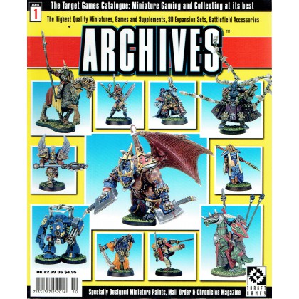 Archives N° 1 (Catalogue officiel des jeux Warzone et Chronopia en VO) 001