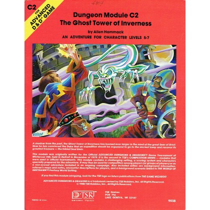 C2 The Ghost Tower of Inverness (jdr AD&D 1ère édition) 001