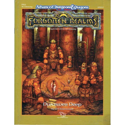 FR11 Dwarves Deep (AD&D 2ème édition - Forgotten Realms) 001