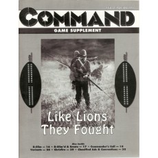 Command Magazine 28 avec wargame "Like lions they fought 1879" (magazine wargames en VO)