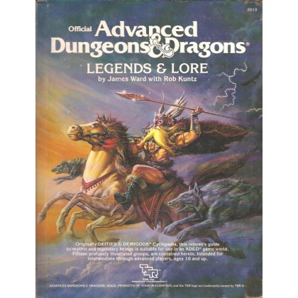 Legends & Lore (jdr AD&D 1ère édition en VO) 001