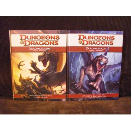 Lot Draconomicon - Dragons Chromatiques & Métalliques (jdr D&D 4) L031