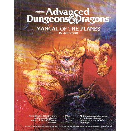 Manual of the Planes (jdr AD&D 1ère édition en VO) 002