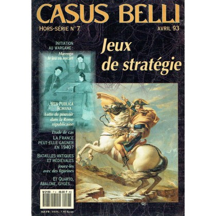 Casus Belli N° 7 Hors-Série - Jeux de Stratégie (magazine de jeux de simulation) 001