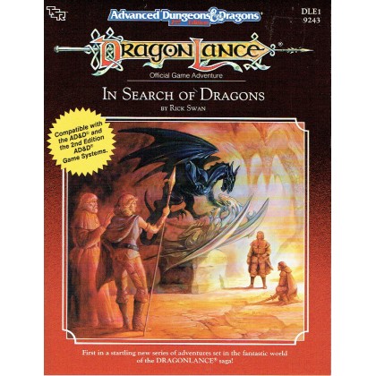 Dragonlance - DLE1 In Search of Dragons (jeu de rôle AD&D 2ème édition) 001