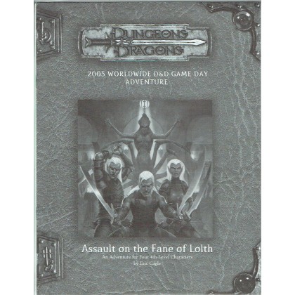Assault on the Fane of Lolth (jdr D&D 3.5 RPGA en VO) 001