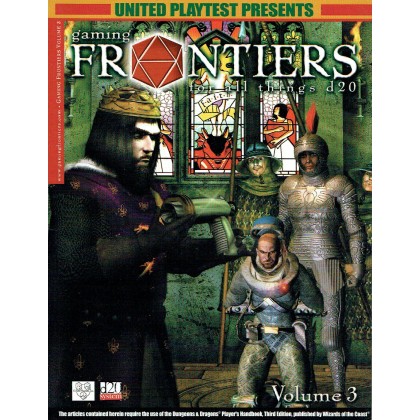 Gaming Frontiers - Volume 3 (magazine de jdr d20 System en VO) 001